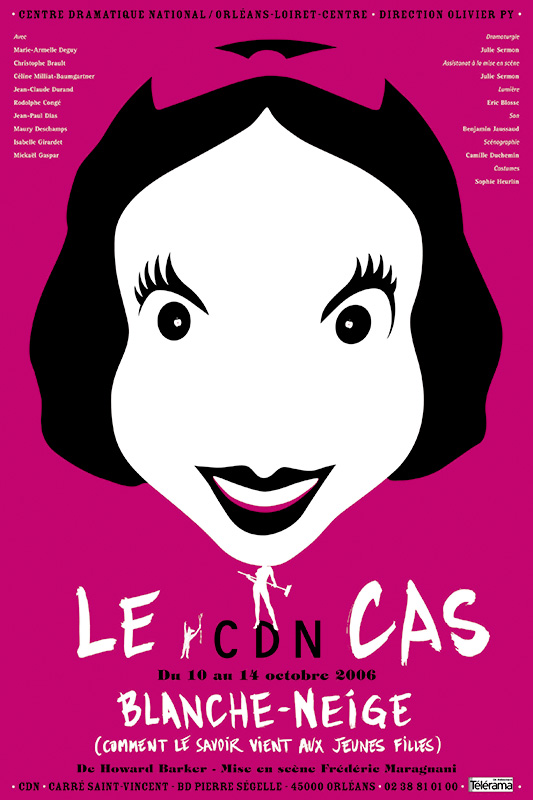 Affiche Poster CDN Orléans - Le cas Blanche-Neige