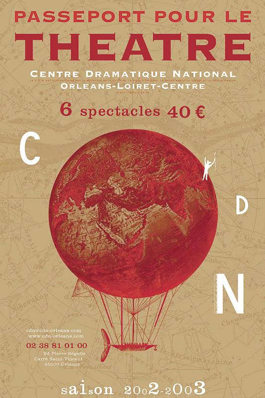 Affiche Poster CDN Orléans - Ouverture saison 2002-03