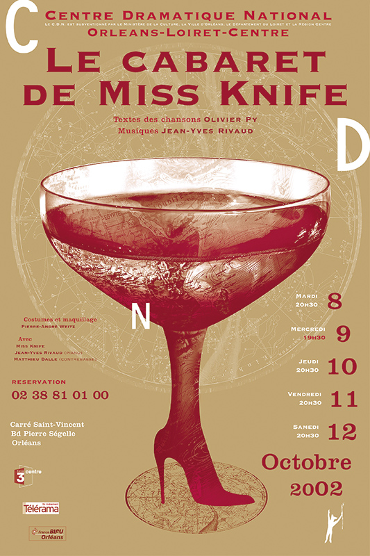 Affiche Poster CDN Orléans - Le cabaret de Miss Knife