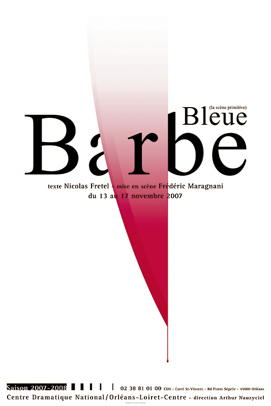 Affiche Poster CDN Orléans - Barbe-Bleue