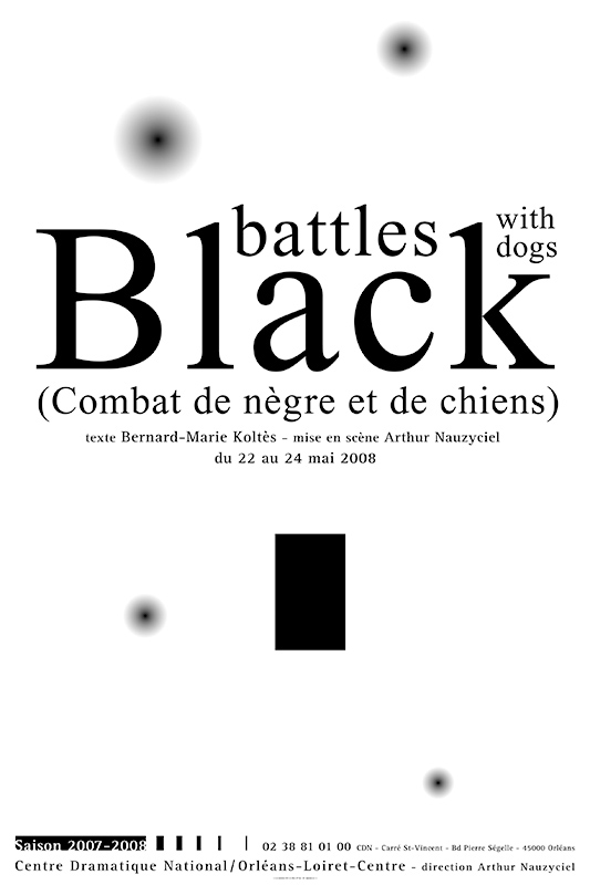 Affiche Poster CDN Orléans - Black battles with dogs