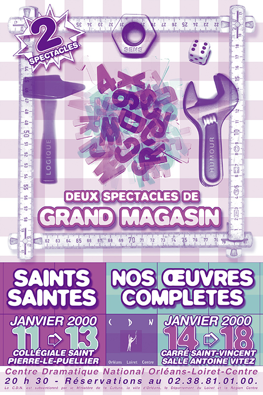 Affiche Poster CDN Orléans - 2 spectacles de Grand Magasin